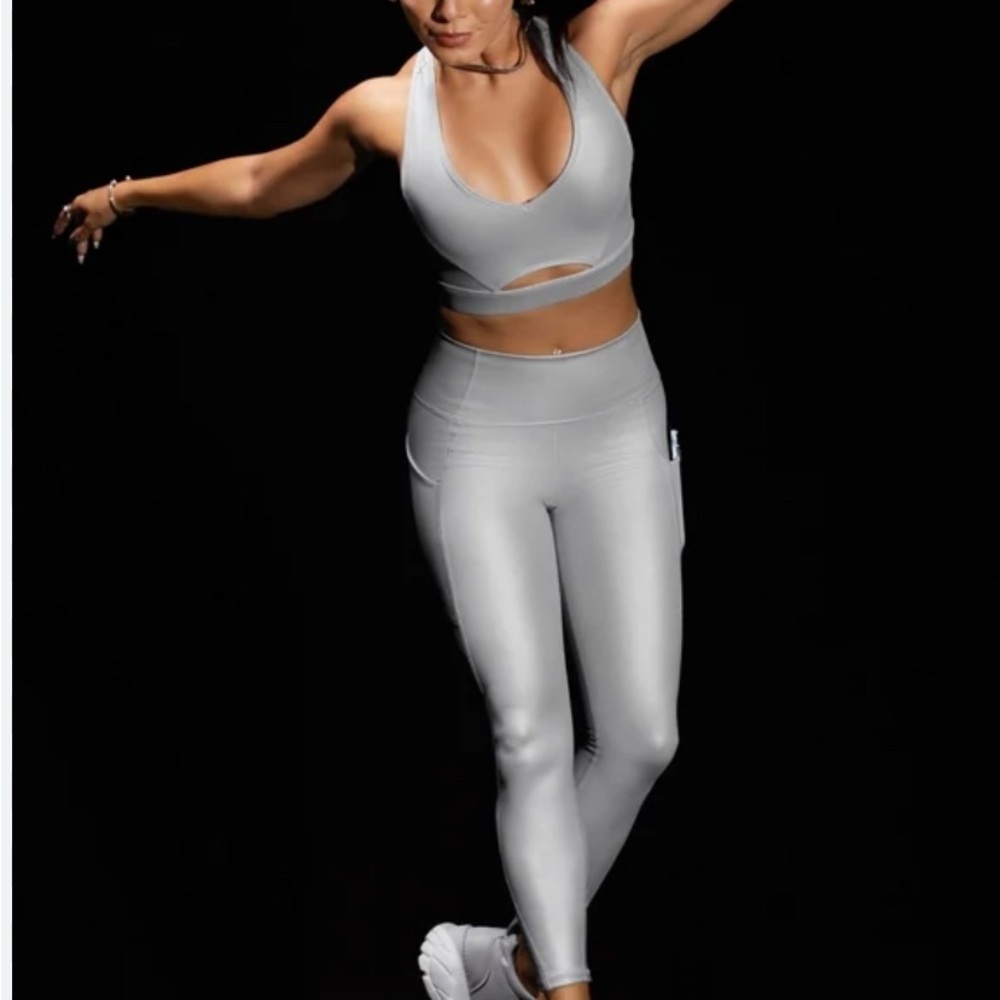 Fabletics Oasis Pure Luxe High-waisted Leggings - Glitter Hologram
